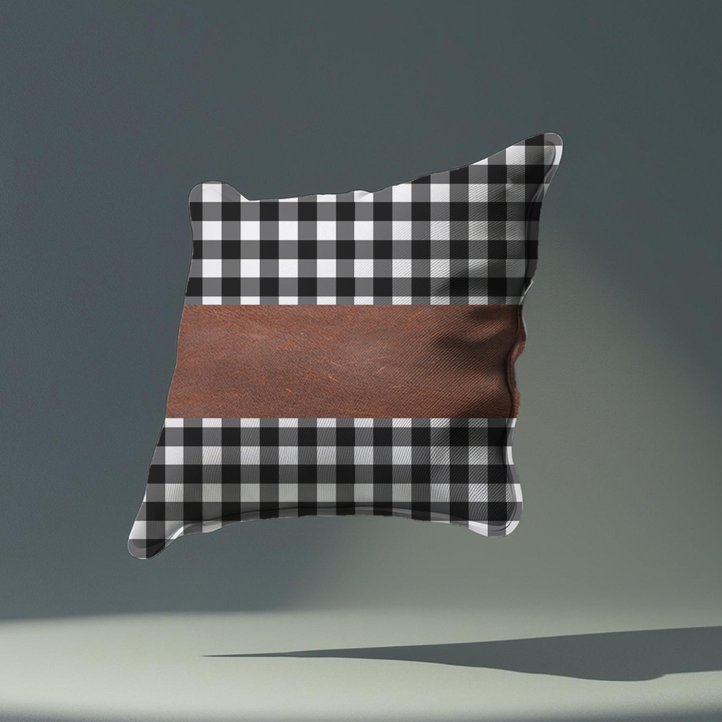 Pillow Covers Leather Cotton Cushion Covers (15 15 Inch 1 Pair 2 Pc)