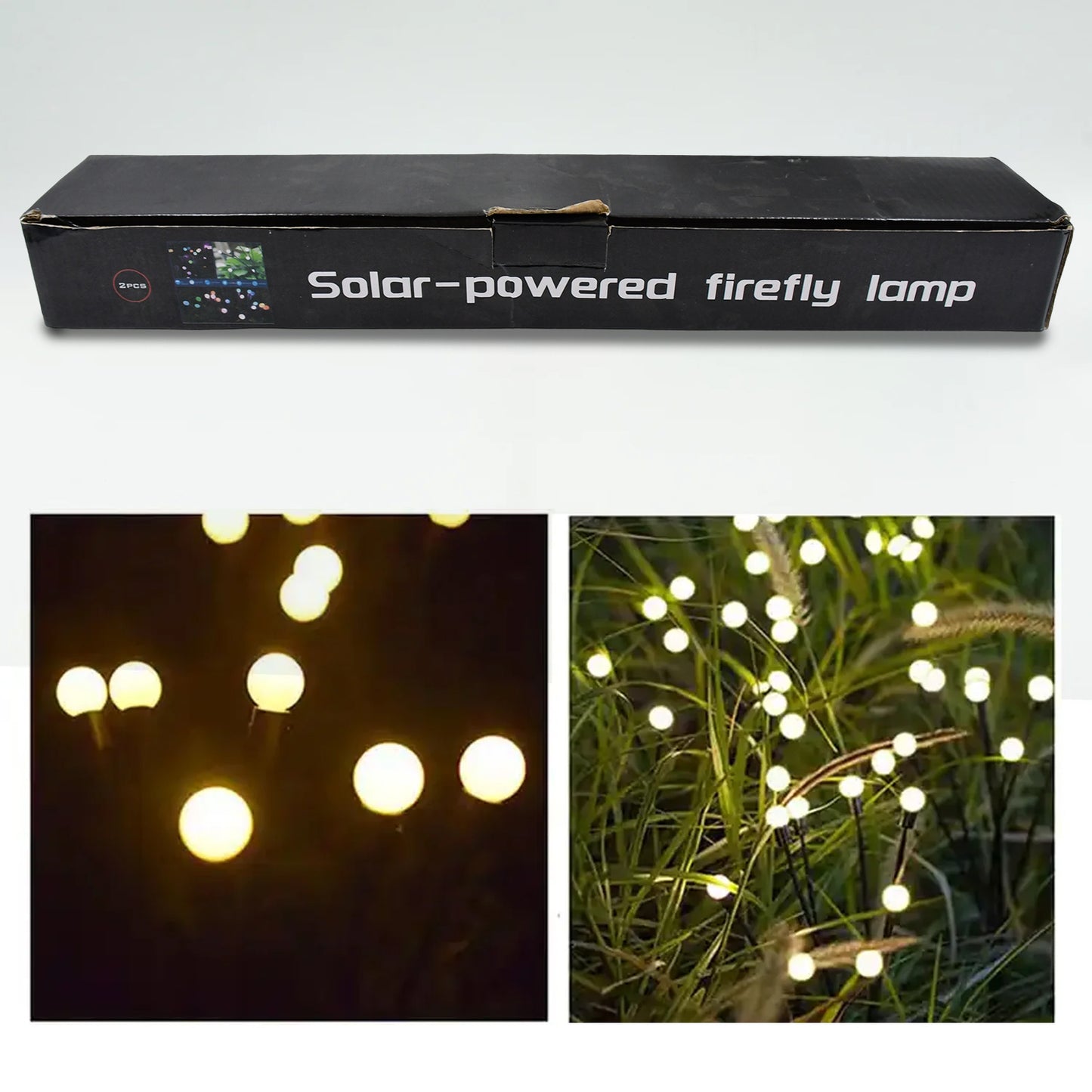 9129 Solar Garden Lights Solar - Powered Firefly Lamp New Upgraded Solar Firefly Lights Outdoor Waterproof Solar Outdoor Decorative Lights For Yard Gardening Patio Backyard Pathway Dcor (2 Pcs Set 12 Led (Warm Light))