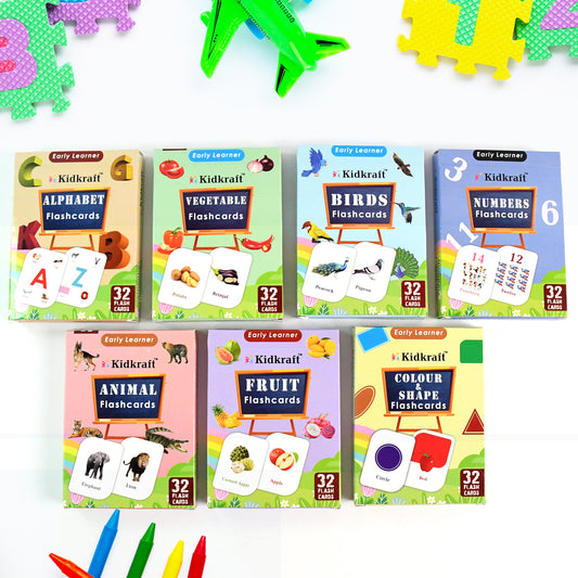 7-in-1 Kidkraft Early Learner Flashcard Combo Set ( 224 Pc Card)