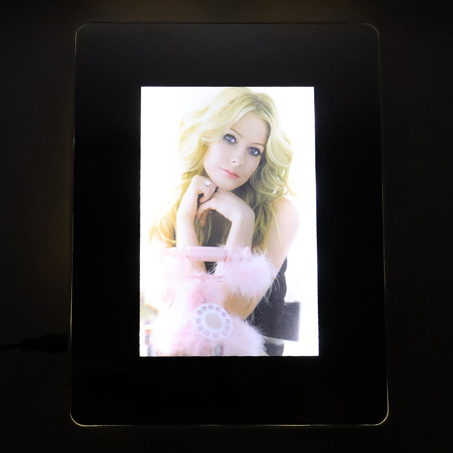 Multifunctional Led Magic Mirror With Hidden Photo Frame (1 Pc)