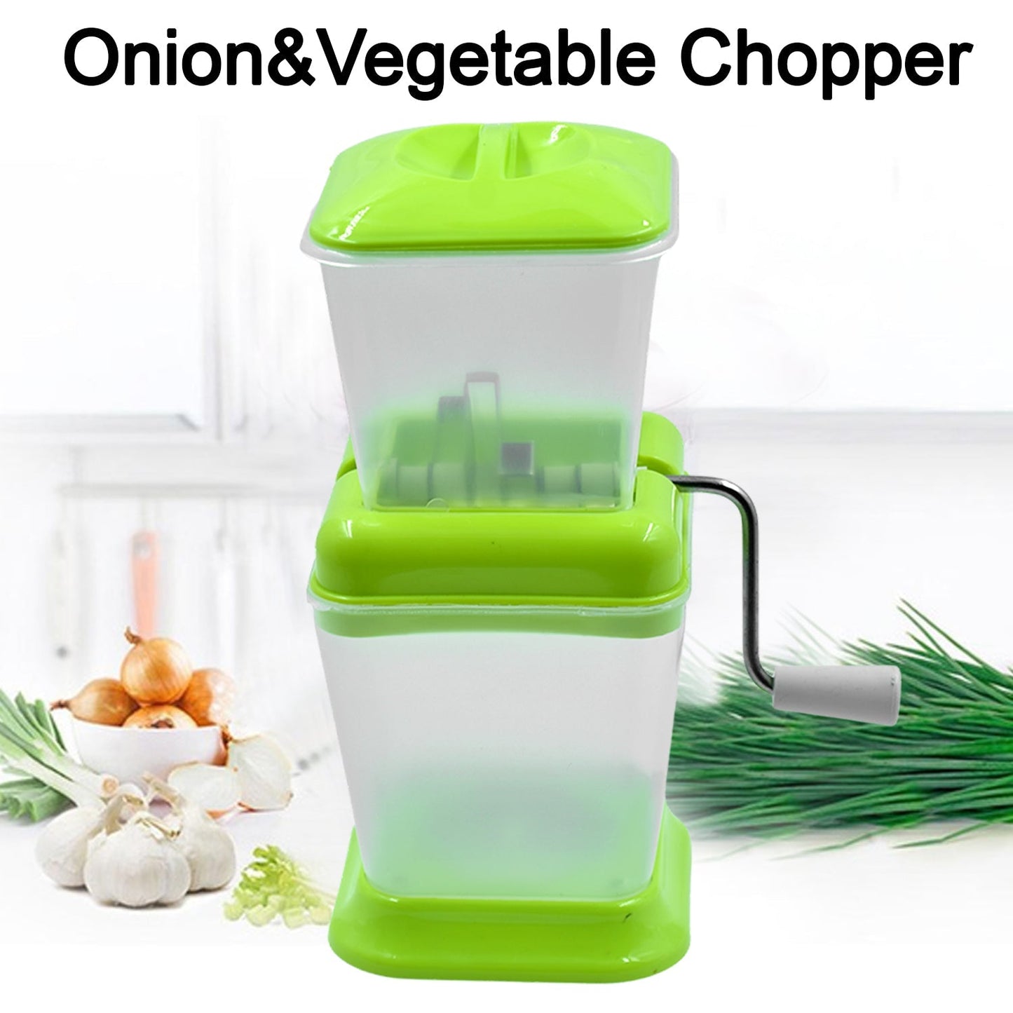2003 Small Onion Chopper  Vegetable Chopper Quick Cutter With Rotating Blade