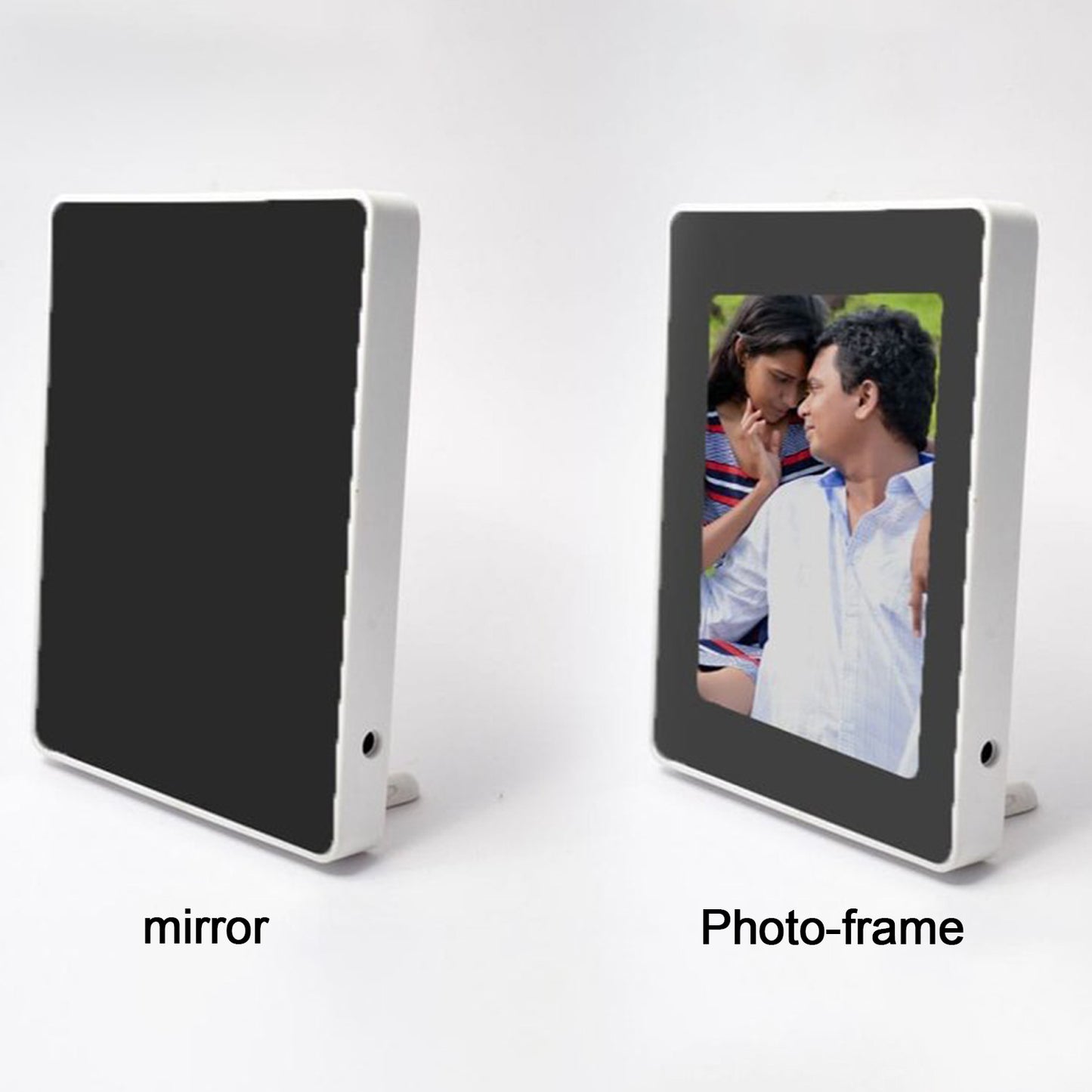 Multifunctional Led Magic Mirror With Hidden Photo Frame (1 Pc)