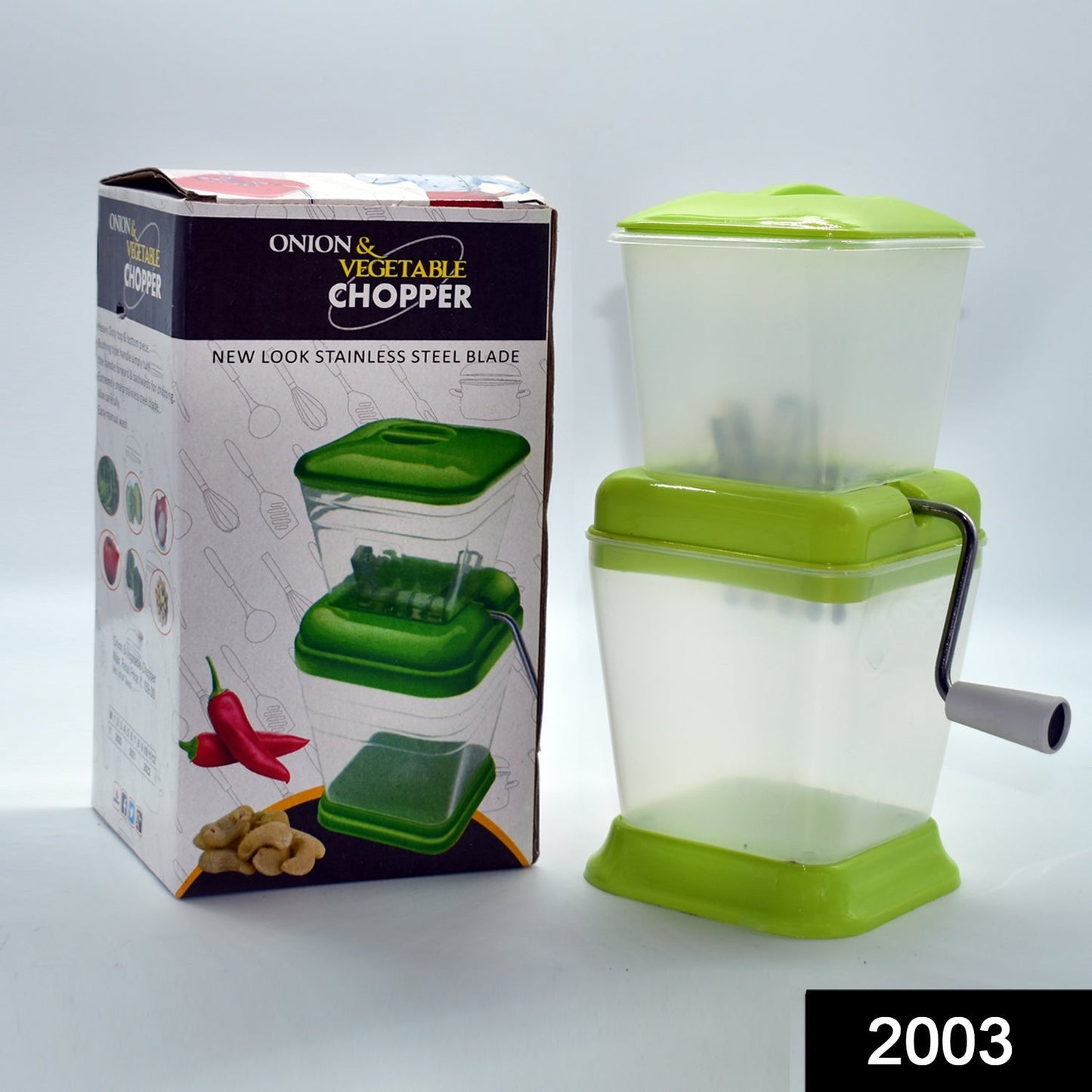 2003 Small Onion Chopper  Vegetable Chopper Quick Cutter With Rotating Blade