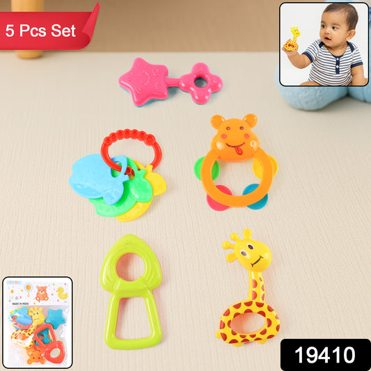 Plastic Baby Rattle Toys 5 Pcs Set