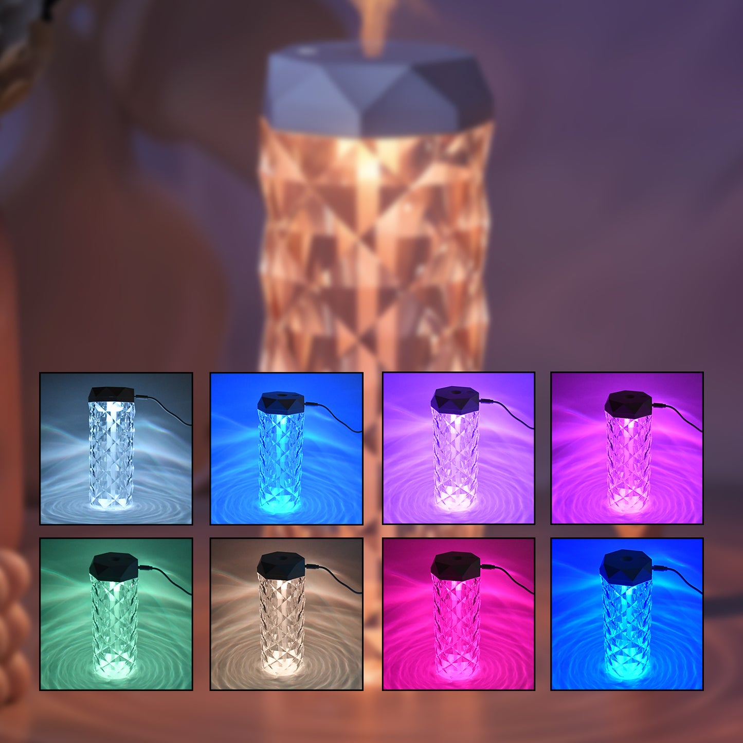 Humidifier With Led Light Approx 400ml