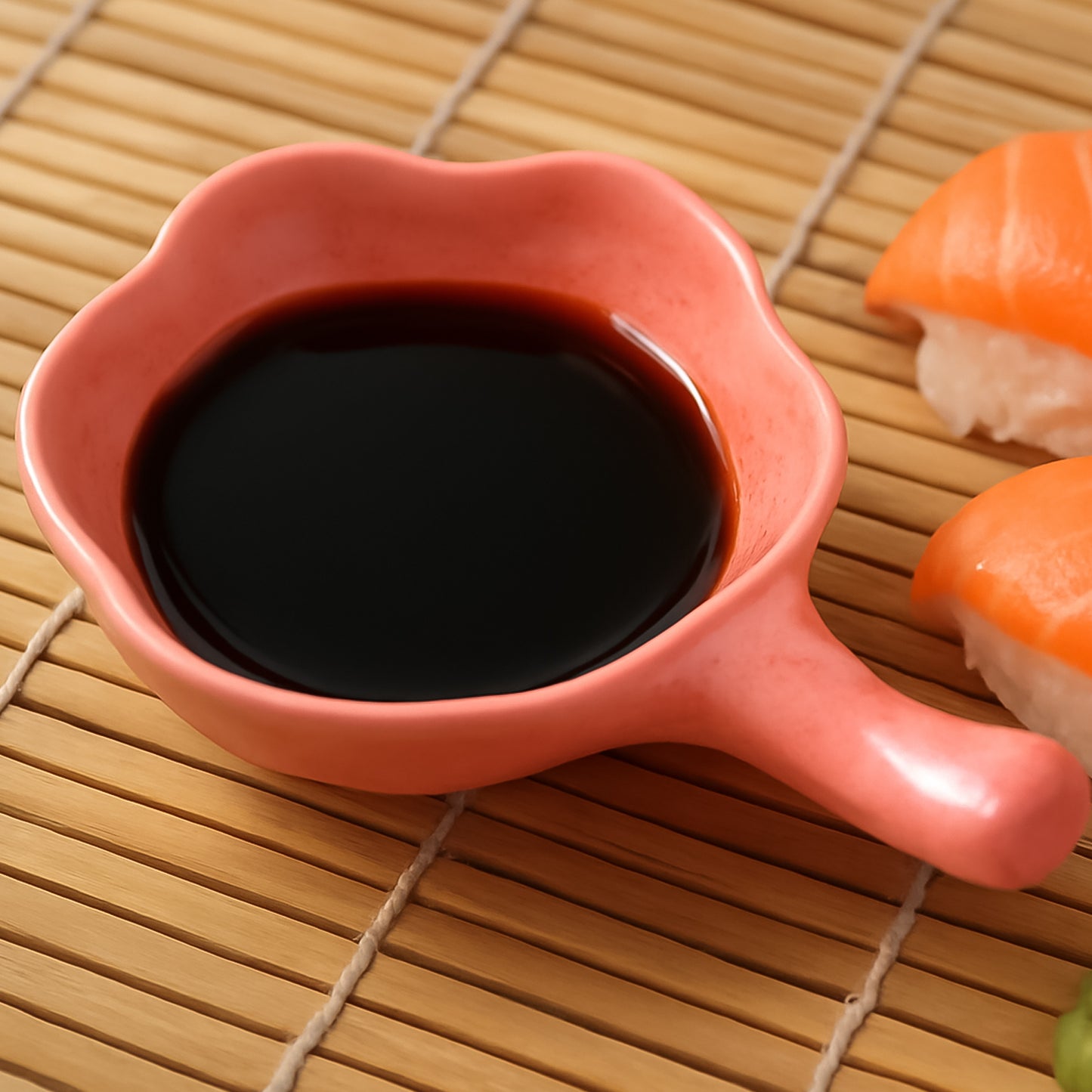 Mini Flower-shaped Sauce Dish With Handle