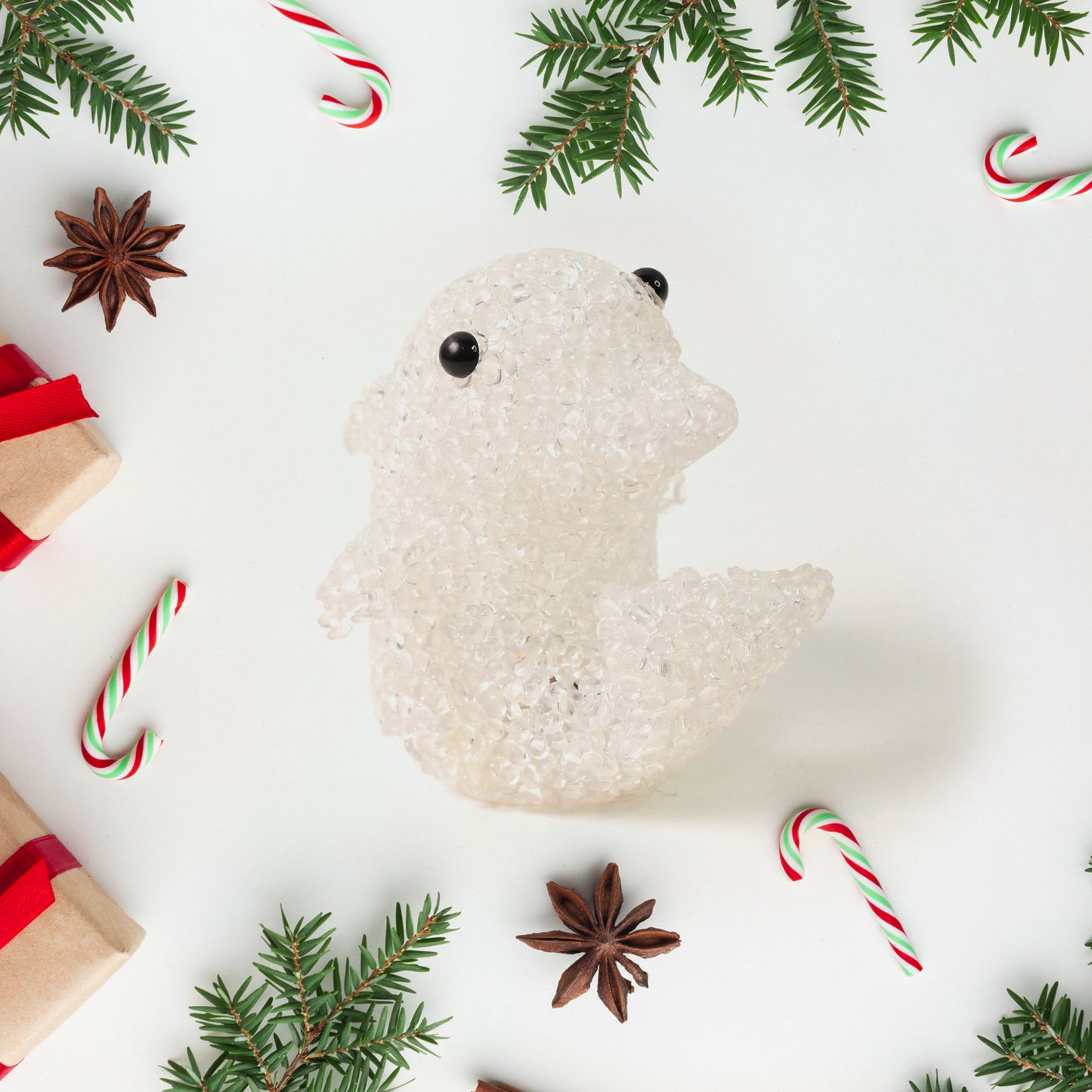 Dolphin Shape Crystal Led Night Light Lamp  Cute Glowing Animal Decorative Light (1 Pc)