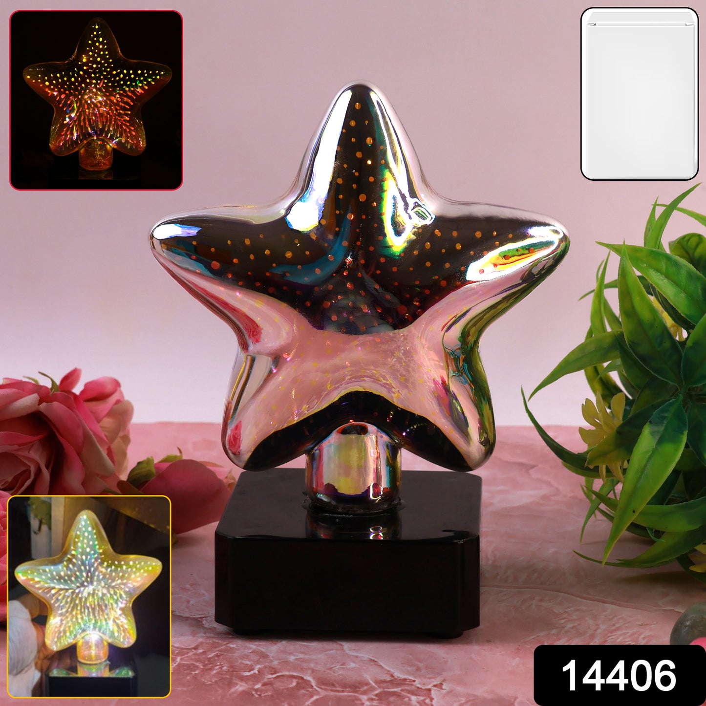 Star-shaped 3d Illusion Decorative Led Night Lamp (1 Pc)