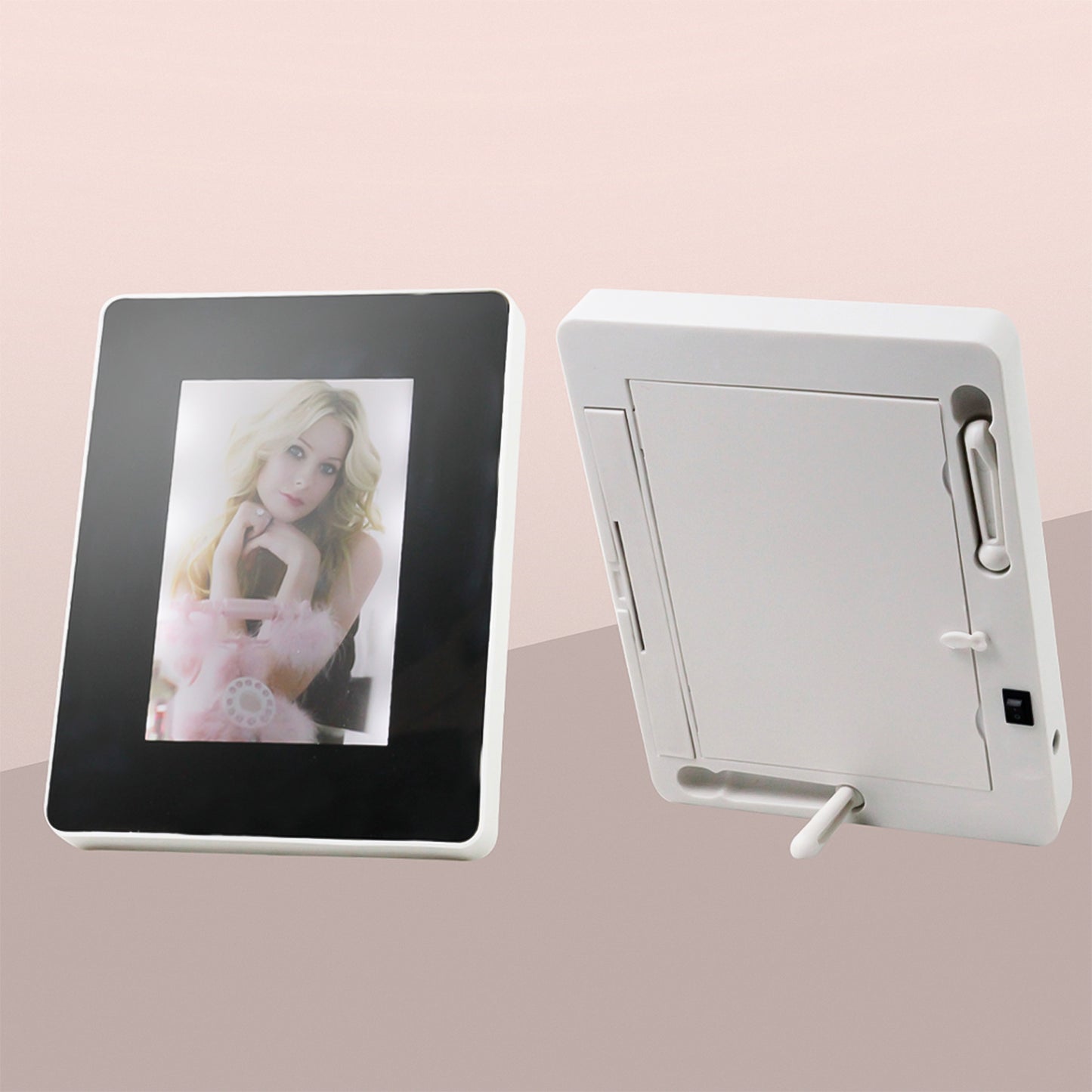 Multifunctional Led Magic Mirror With Hidden Photo Frame (1 Pc)